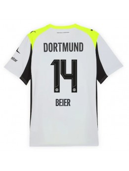 Borussia Dortmund Maximilian Beier #14 Gostujuci Dres 2025-26 Kratak Rukavima Borussia Dortmund Maximilian Beier #14 Gostujuci Dres 2025-26 Kratak Rukavima